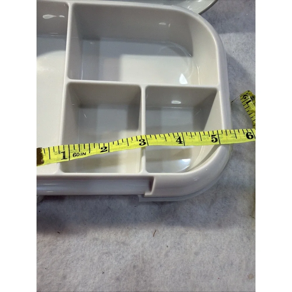 NewBentgo White Bento Box with 4 Compartments, Snap Lid, Plastic, Kids